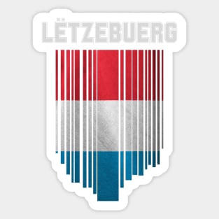 Luxembourg flag Lëtzebuerg Sticker
